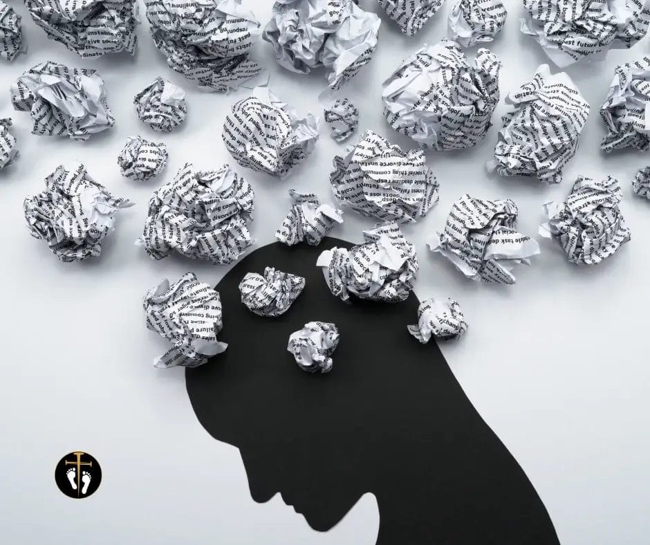 hard bible quiz concept, deep thinking silhouette with scripture pages, challenging bible knowledge, expert level christian quiz image, pathway365 branded artwork