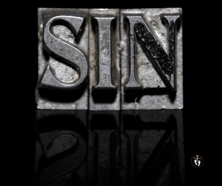 Michael Anthony White: Word “SIN” displayed in bold distressed lettering symbolizing wrongdoing, moral failure, and separation from God Michael: Word “SIN” displayed in bold distressed lettering symbolizing wrongdoing, moral failure, and separation from God