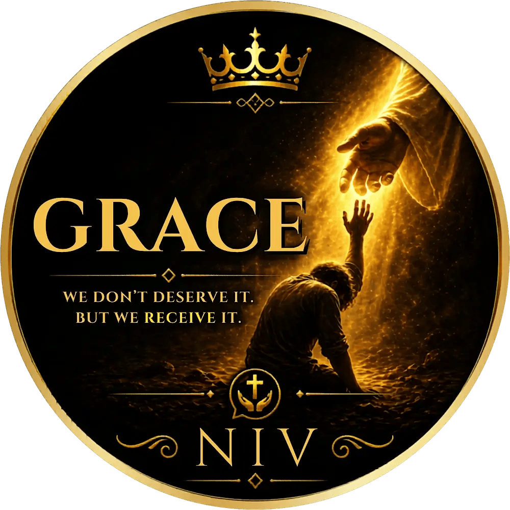 Person reaching toward a hand of light representing Bible verses about grace NIV and God’s unearned gift