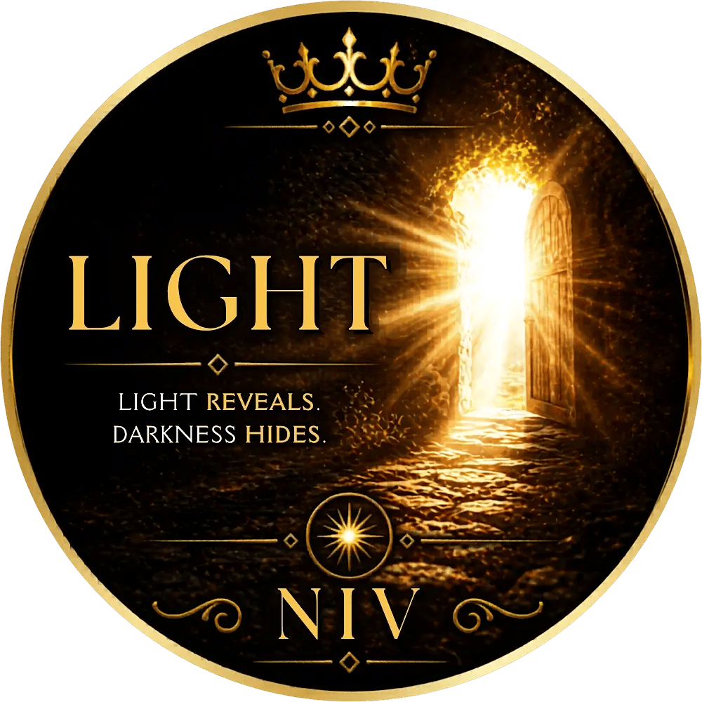 Bright light shining through a doorway representing Bible verses about light NIV and truth being revealed