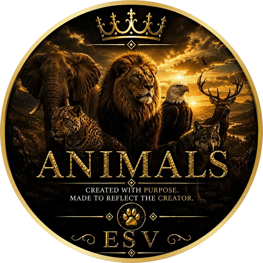 Lion and wildlife representing Bible verses about animals ESV and God’s intentional creation